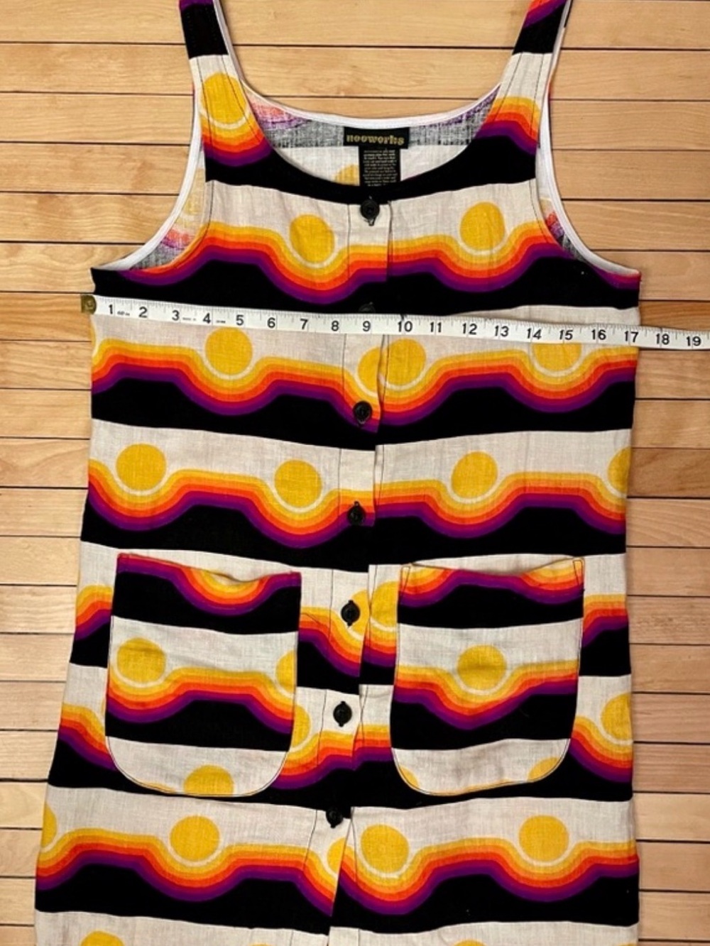 NooWorks Chloe Dress Circa Print - Small - Like New! - Picture 2 of 5